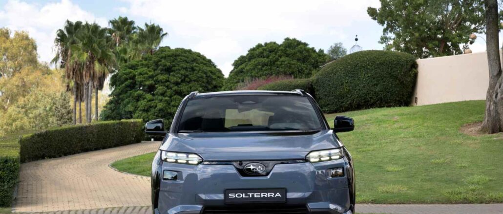 2026 Subaru Solterra front grill view 1