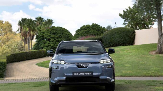 2026 Subaru Solterra front grill view 1