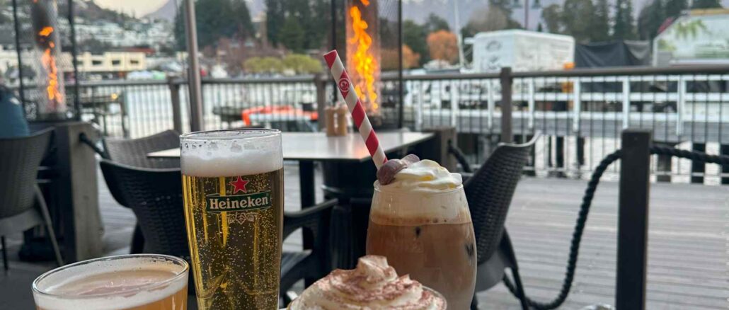 Evening drinks at the Pier Queenstown