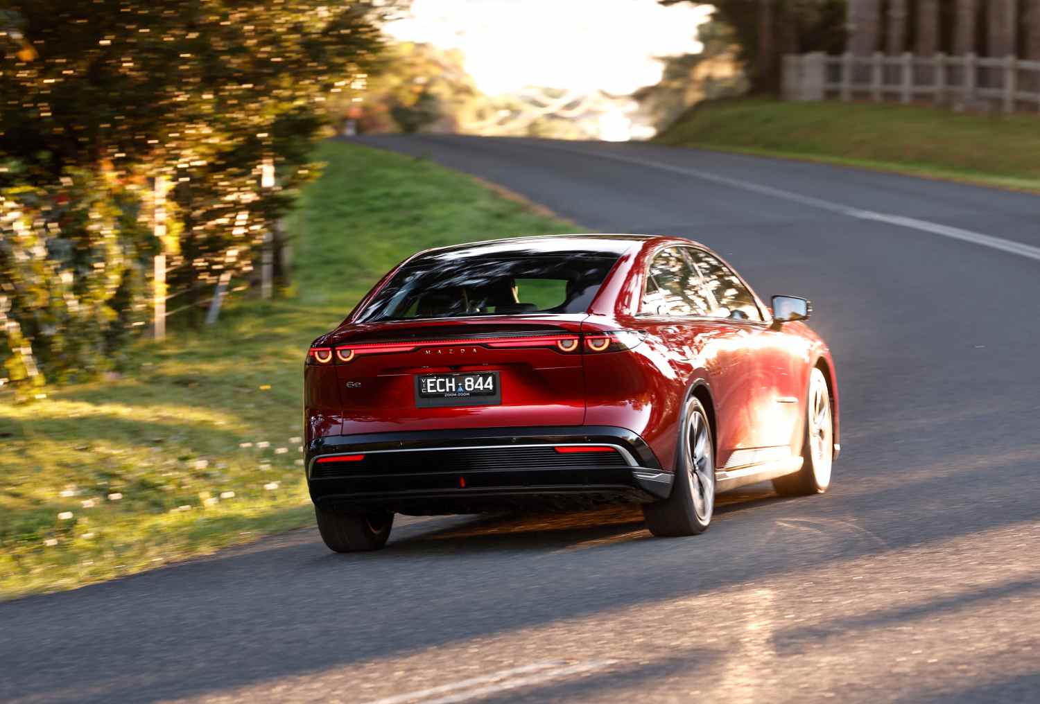 2026 Mazda 6e rear quarter 1
