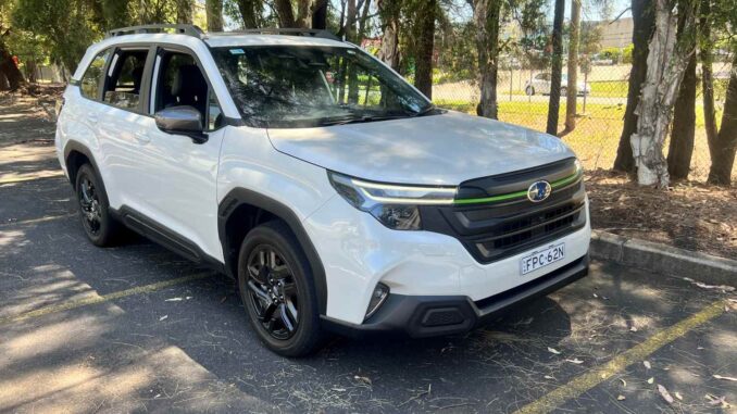 2026 Subaru Forester Sport front quarter 1